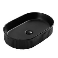 Раковина накладная ABBER Bequem AC2116MB черная матовая — фото 1, Раковины накладные