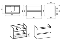 Товар: Тумба под раковину арт-VIC-09070-0802Я - фото 6 Тумба под раковину арт-VIC-09070-0802Я — фото 6, Тумбы под раковину