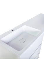 Orange Sistema Тумба напольная с левой раковиной 130 см под стиральную машину, белый арт-ST-70TUW+RAL — фото 2, Тумбы с раковиной