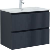 Тумба с раковиной Aquanet Джейн 80 цв.маренго (раковина Flat) 00332539 — фото 1, Тумбы с раковиной