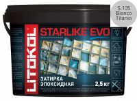 Затирка эпоксидная Litokol STARLIKE EVO S.105 BIANCO TITANIO 485130003 — фото 1, Затирка для плитки