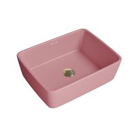 Раковина Grossman (480х370х130) розовая матовая,1 место арт-GR-3016PIM — фото 1, Раковины накладные