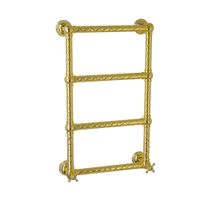 CLEOPATRA Полотенцесушитель электрический, h710/790х410/490 мм. DX(включение справа), золото 25850 — фото 1, Электрические полотенцесушители