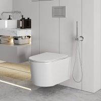 Товар: Унитаз подвесной Grossman GR-4499MSQ (520х360х365) безободковый,смыв торнадо,белый матовый с тонкой крышкой,микролифт,1 место - фото 7 Унитаз подвесной Grossman GR-4499MSQ (520х360х365) безободковый,смыв торнадо,белый матовый с тонкой крышкой,микролифт,1 место — фото 7, Подвесные унитазы