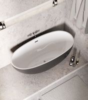 Товар: Ванна отдельностоящая Grossman Fly GR-1104MB (170х75х58) цвет черный/белый матовый,1 место - фото 4 Ванна отдельностоящая Grossman Fly GR-1104MB (170х75х58) цвет черный/белый матовый,1 место — фото 4, Акриловые ванны