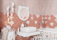 Зеркало КАСПЕР МИШКА , круглое, белый матовый арт-1A283302CRE20 — фото 7, Зеркала в ванную комнату