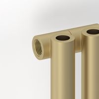 Отопительный радиатор Сунержа Эстет-0 500х90 2 секции Матовая шампань арт-022-0331-5002 — фото 1, Радиаторы отопления