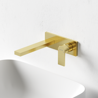 Смеситель для раковины SANCOS Studio c внутренней частью, брашированное золото, PVD покрытие, арт. SC9017BG — фото 2, Смесители для раковины