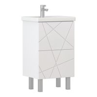 Тумба под раковину VIGO Geometry 2-50 напольная белый (tn.bsf.GEO.FOS.50.2Y) — фото 1, Тумбы под раковину