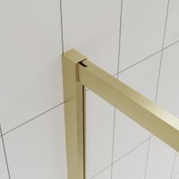 Товар: Душевой угол Veconi Evo 300 G, 1100х900x1950, золото брашинг, прозрачное стекло E3-G-11090-01-C9 - фото 4 Душевой угол Veconi Evo 300 G, 1100х900x1950, золото брашинг, прозрачное стекло E3-G-11090-01-C9 — фото 4, Прямоугольные душевые уголки