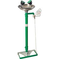 Аварийная раковина для промывки глаз из нержавеющей стали с рычагом и педалью SC380SS — фото 1, Аксессуары и оборудование для общественных мест