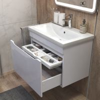 Тумба под раковину VIGO Grani 70 подвесная белый (165) — фото 3, Тумбы под раковину