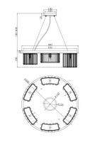Подвесной светильник Maytoni MOD083PL-06CH — фото 3, Подвесные светильники