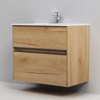 Sense, База под раковину, универсальная, 80 см, 2 ящика, цвет: дерево арт-M7BFUX0802OF — фото 4, Тумбы под раковину