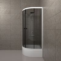 ДО Грэй 90*90 В (3 места+сифон D50) арт-Щ0000066465 — фото 4, Душевые уголки четверть круга