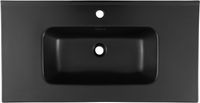 Раковина Aquanet Flat 90 черная матовая арт-00329256 — фото 2, Раковины встраиваемые сверху