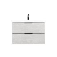 Тумба под раковину VIANT БЕРЛИН 80 подвесная цемент арт-VBER80MDC-T2YP — фото 2, Тумбы под раковину