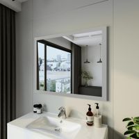 Зеркало Бриклаер Вега/Мальта 100 LED подсветка на взмах руки, часы арт-4627125414381 — фото 3, Зеркала в ванную комнату