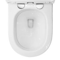 Унитаз импульсный Azario 360х570х375 подвесной, полукруглый, быстросъемное сиденье микролифт, монтажная рама в комплекте арт-AZ-102C — фото 6, Подвесные унитазы