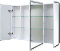 Товар: Зеркальный шкаф Aquanet Оптима 120 с LED подсветкой 00341429 - фото 3 Зеркальный шкаф Aquanet Оптима 120 с LED подсветкой 00341429 — фото 3, Зеркальные шкафы в ванную