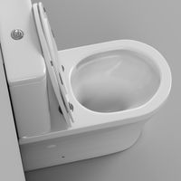 Унитаз напольный Grossman Tornado (650х380х795) безободковый,белый с тонкой крышкой,микролифт,смыв торнадо,2 места арт-GR-4485SQ — фото 10, Напольные унитазы