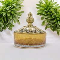 Товар: ELISABETTA Баночка низкая, H13 см. с крышкой, стекло/бронза 16990 - фото 9 ELISABETTA Баночка низкая, H13 см. с крышкой, стекло/бронза 16990 — фото 9, Органайзеры для ванной