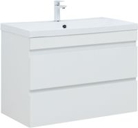 Тумба под раковину Aquanet Нота New 90 белый глянец арт-00335419 — фото 1, Тумбы под раковину