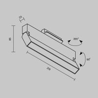 Трековый светильник Technical TR223-1-12WCCT-W-B — фото 5, Трековые светильники