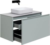 Тумба под раковину Allen Brau Fantasy 100 1.11004.PWM папирус матовый — фото 6, Тумбы под раковину