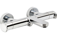 Смеситель для ванны и душа, Cisal, Lineaviva, тип регулирования воды-термостатический картридж, тип установки-настенный, отверстия для монтажа-2, вынос излива, мм-94, цвет-Chrome арт-LVT2101021 — фото 1, Смеситель для ванны