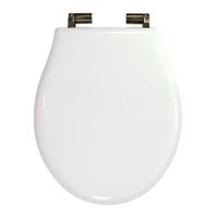 IMPERO Крышка/сиденье унитазa, с системой Microlift, цвет Laccato Bianco /бронза (NEW) 24138 — фото 1, Сиденья для унитаза