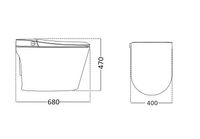 Унитаз CHIARA Smart напольный с дистанционным управлением Ceruttispa CT11167 (680x400x470) — фото 5, Напольные унитазы