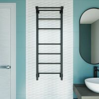 Полотенцесушитель электрический Grota Alto 430х1200 черный Alto 430х1200 RAL9005 EL — фото 5, Электрические полотенцесушители