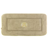 Коврик д/ванной комнаты 60х120 см., вышивка логотип MIGLIORE, капучино, окантовка золото 31916 — фото 1, Коврики для ванной комнаты