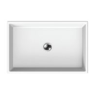 Раковина Scarabeo TEOREMA 2.0 накладная без перелива без отверстий цвет белый арт-5101 — фото 2, Раковины накладные