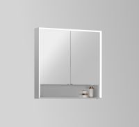 Зеркальные шкафы с подсветкой ES-5508. Размер: 800x800X130 арт-ESMS5508 — фото 1, Зеркальные шкафы в ванную