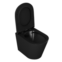 Унитаз подвесной безободковый D&K Venice , черный арт-DT1026025 — фото 7, Подвесные унитазы