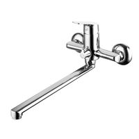 Смеситель для ванны Azario длинный излив, керамический картридж, хром арт-AZ-HU245909 — фото 2, Смеситель для ванны