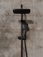 Душевая система Orange O-Shower OW04b черный матовый — фото 7, Душевые стойки