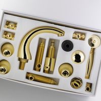 PRESTIGE См-ль на борт ванны, на 5 отв., золото 31610 — фото 6, Смесители на борт ванны