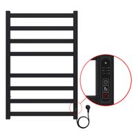 Товар: Полотенцесушитель электрический AZARIO PALERMO 500/800 квадрат, 8 секций, диммер справа, черный арт-AZ83858B - фото 3 Полотенцесушитель электрический AZARIO PALERMO 500/800 квадрат, 8 секций, диммер справа, черный арт-AZ83858B — фото 3, Электрические полотенцесушители