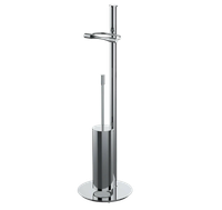 Товар: Стойка COLOMBO DESIGN ISOLE B9407N напольная с держателем туалетной бумаги и ершиком цвет хром - фото 3 Стойка COLOMBO DESIGN ISOLE B9407N напольная с держателем туалетной бумаги и ершиком цвет хром — фото 3, Стойки - набор держателей