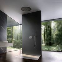 Душевая система встроенная с термостатом Timo Saona SX-2370/18SM черное золото — фото 2, Душевые системы