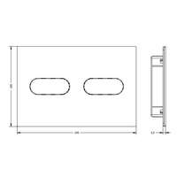 Товар: Клавиша смыва Artceram для унитаза цвет сталь арт-710.000.BS - фото 1 Клавиша смыва Artceram для унитаза цвет сталь арт-710.000.BS — фото 1, Кнопки смыва