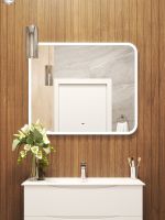 BOND Зеркало прямоугольное 100х80см с LED подсветкой и сенсорным диммером арт-M39ZE-10080 — фото 7, Зеркала в ванную комнату