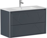Тумба под раковину Allen Brau Paris 100 1.360002.AM антрацит матовый — фото 1, Тумбы под раковину