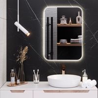 Зеркало с LED-подсветкой MILAN (50*70) /AQUA DE MARCO MIL50/70 — фото 1, Зеркала в ванную комнату