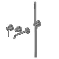 Смеситель ABBER Wasser Kreis 316 AF8130BST для ванны скрытого монтажа, сталь брашированная — фото 1, Смеситель для ванны