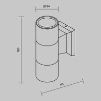 Товар: Настенный светильник (бра) Outdoor O574WL-02B - фото 3 Настенный светильник (бра) Outdoor O574WL-02B — фото 3, Уличное освещение