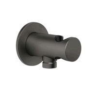 Шланговое подсоединение, Gessi, Anello, держатель-есть, стандарт подвода воды-1/2", цвет-Black Metal Brushed PVD арт-63461.707 — фото 2, Шланговые подключения